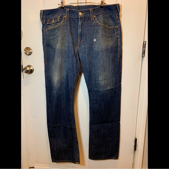 True Religion Other - True Religion Brand Jeans World Tour Ricky Blue Jeans with Flap Pockets Size 42